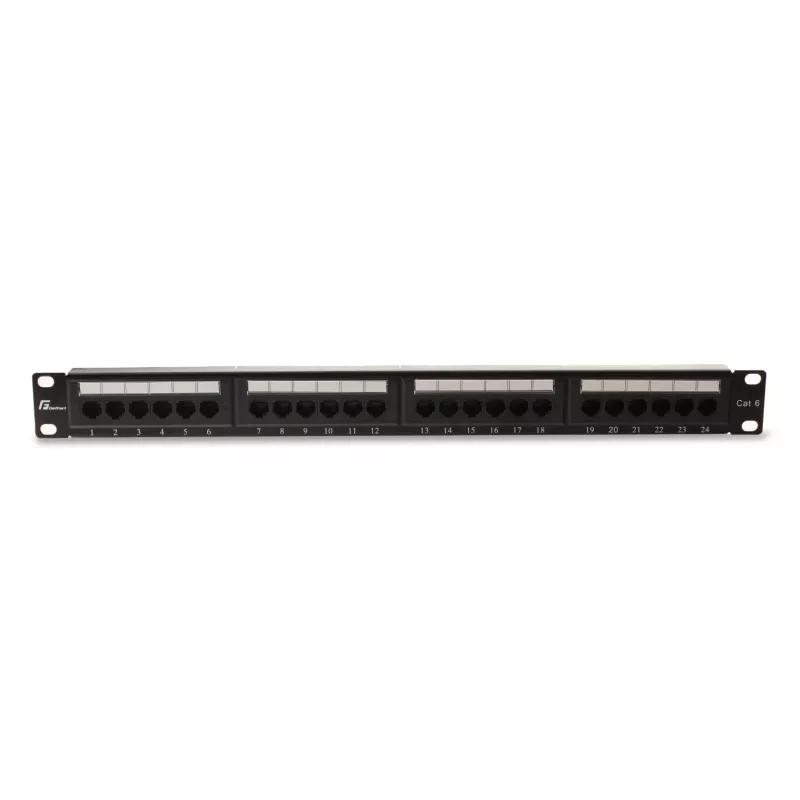 GETFORT PGF-6UTP24-B4 Panel krosowy UTP Cat.6 24 Port 1U Czarny