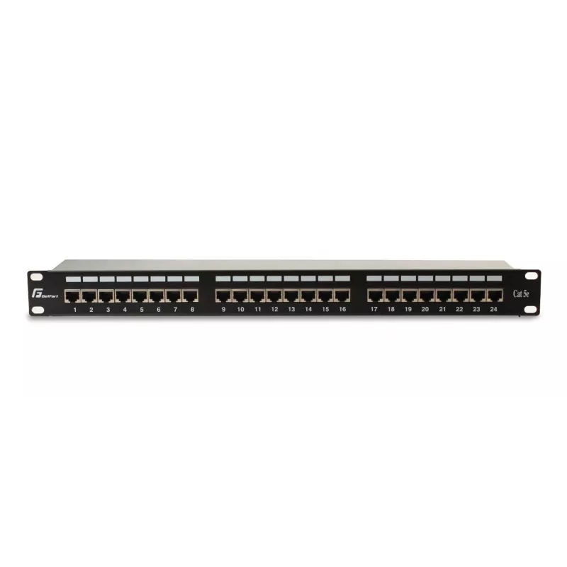 GETFORT PGF-5EFTP24-B6 Panel Krosowy FTP Cat.5e 24 Porty 1U Czarny