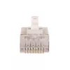 GETFORT RJ45 Cat.6 Shielded Connector 8P8C (100 szt.) - Pozłacany, przezroczysty