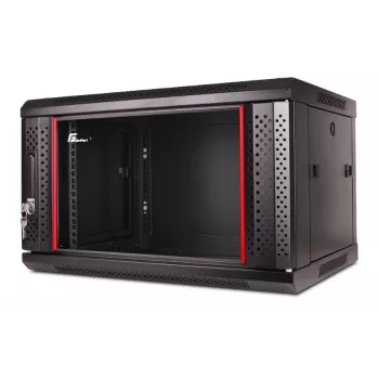 GETFORT CALI 19 inch 6U 600x600 Szafa Rack naścienna Czarna