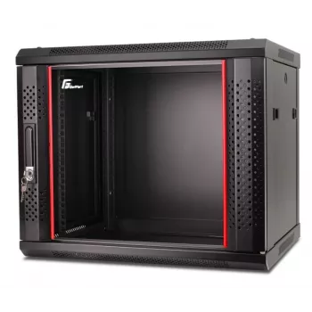 GETFORT CALI 19 inch 9U 600x450 Szafa Rack naścienna Czarna