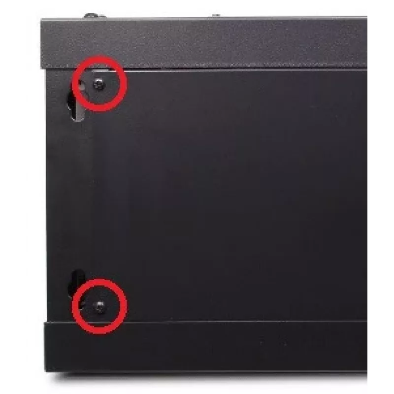 GETFORT CALI 19 inch 9U 600x600 Szafa Rack naścienna Czarna