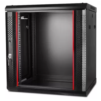 GETFORT CALI 19 inch 12U 600x450 Szafa Rack naścienna Czarna