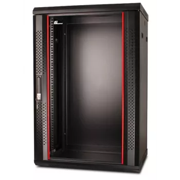 GETFORT 19 inch CALI Szafa Rack Ścienna 18U 600x600mm Czarna