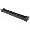 Getfort GF-9R30/FR 9-Outlet 1U Rackmount Power Strip with French Sockets, 3m Cable, 16A, Black