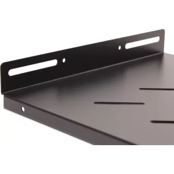 Getfort 45cm 19 inch 1U Półka Stała do Szafy Rack - Czarna