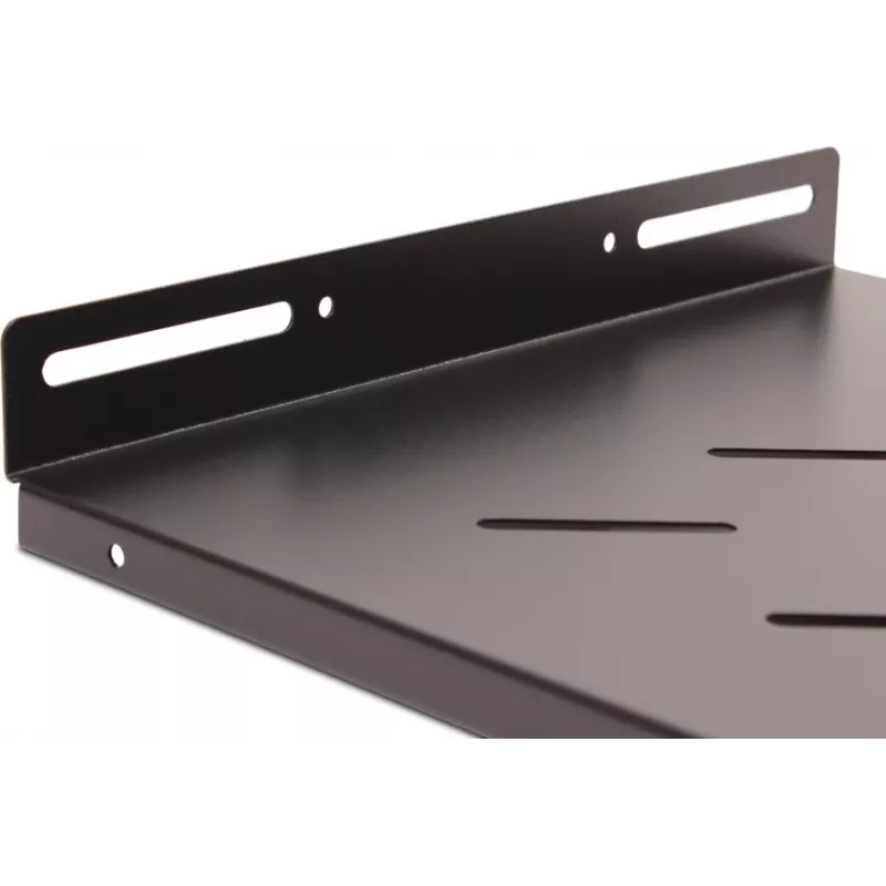 Getfort 45cm 19 inch 1U Półka Stała do Szafy Rack - Czarna