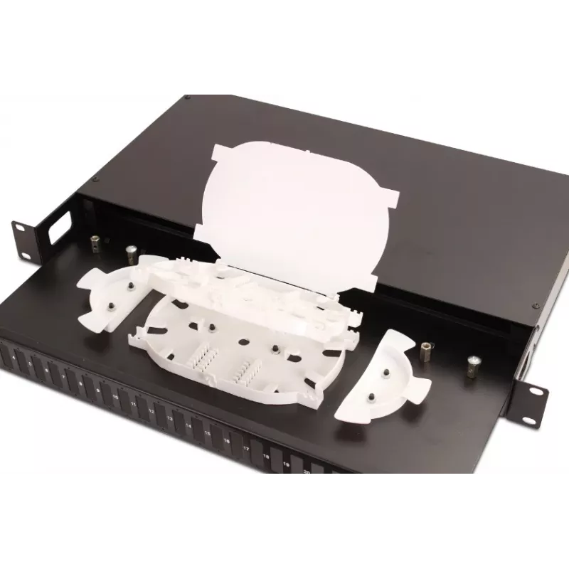 GETFORT GF-FO01-DX 1U 19-Inch 24xSC Duplex Fiber Optic Patch Panel z wysuwaną tacą