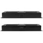 Getfort GF-FAN4 2U 19-Inch Rack Mount Ventilation Panel with 4 Fans, 120mm, 230V, Black