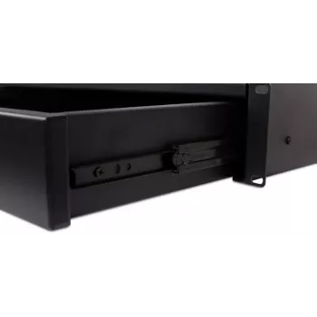 GETFORT GF-2U-drawer 2U Rack Drawer - 19-calowy stalowy, czarny, zamykany, nośność 25 kg