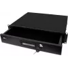 GETFORT GF-2U-drawer 2U Rack Drawer - 19-calowy stalowy, czarny, zamykany, nośność 25 kg