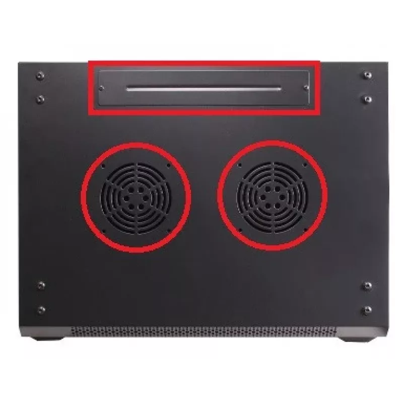 GETFORT ECO v2 19 cali 4U 600x450 Szafa Rack Ścienna Czarna