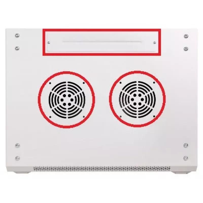 GETFORT ECO v2 19 Cali 6U 600x450 Szafa Rack Naścienna Szara