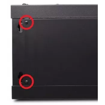 GETFORT ECO v2 19 inch 9U 600x450 Szafa ścienna RAL 9005 Czarny