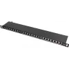 Panel krosowy FTP Cat.5e 24 porty 0.5U Czarny GETFORT PGF-5EFTP24-B8