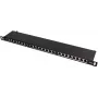 Panel krosowy FTP Cat.5e 24 porty 0.5U Czarny GETFORT PGF-5EFTP24-B8
