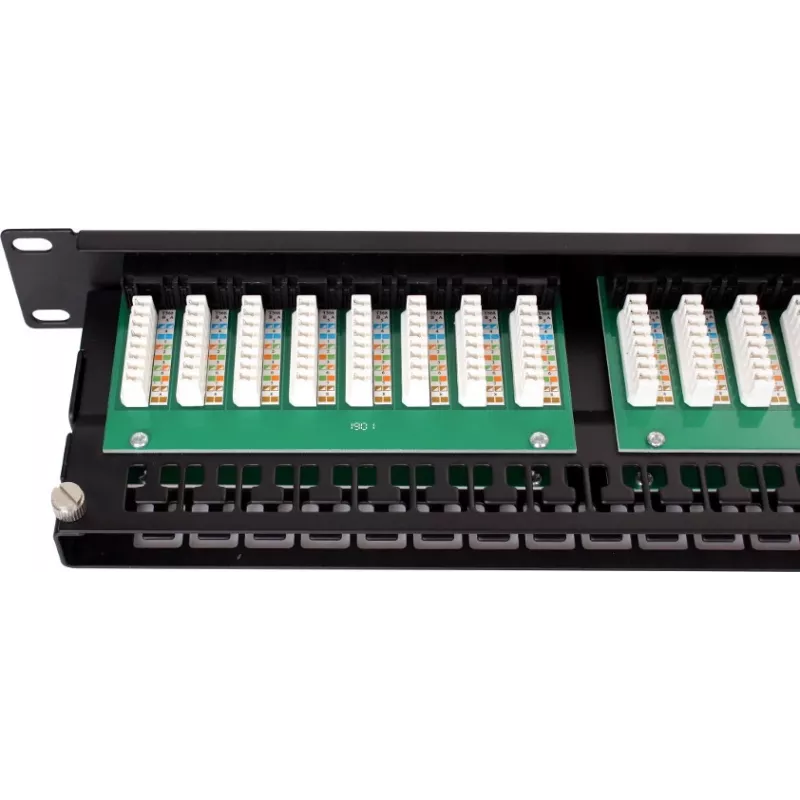 GETFORT PGF-5EUTP48-B9 Panel Krosowy UTP Cat.5e 48 Portów 2U 19 inch Rackmount Czarny