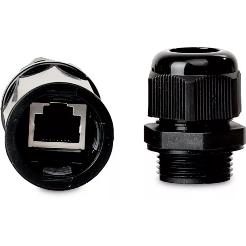 GETFORT Cat.5e RJ45 Female to Female Outdoor Coupler, IP67, Shielded, Black