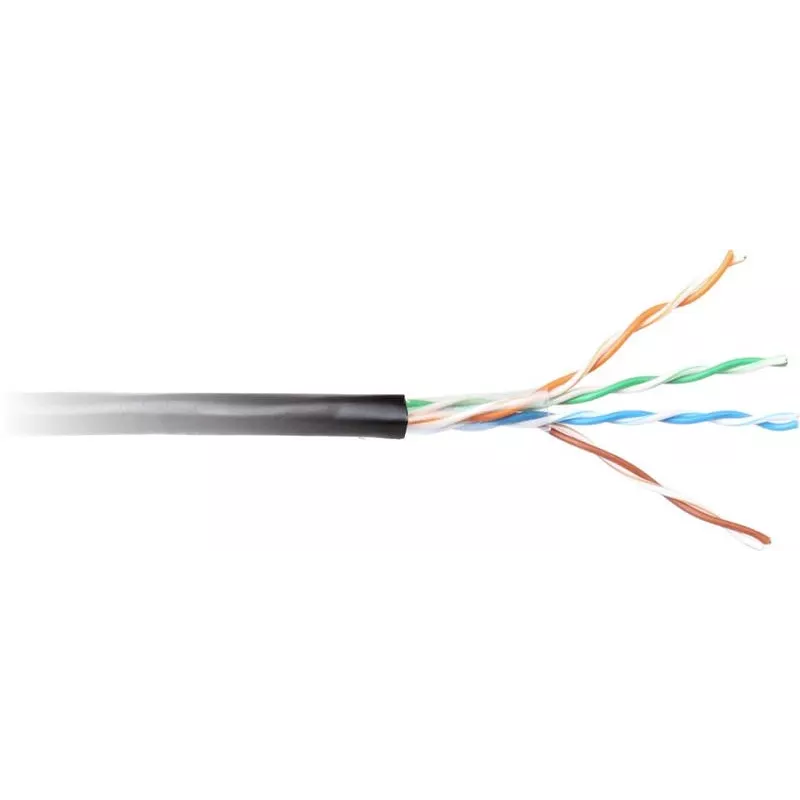GETFORT Cat.6 U/UTP Outdoor UV-Resistant Dry Copper Patch Cable 305m Black