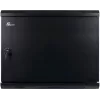 GETFORT CALI 9U 600x600 Szafa Rack naścienna z drzwiami pełnymi stalowymi - Czarny