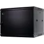 GETFORT CALI 9U 600x600 Szafa Rack naścienna z drzwiami pełnymi stalowymi - Czarny