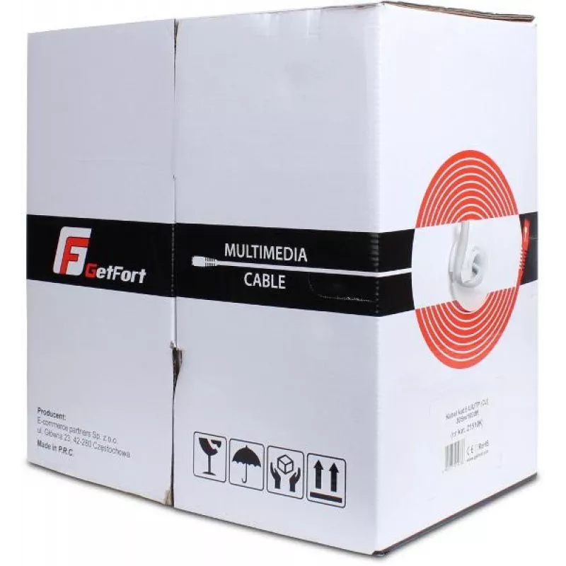 GETFORT Cat.6 U/UTP PVC Network Cable 305m (1000ft) - Grey