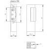 ELEKTRA-PLUS Elektryczny Zamek Drzwiowy R3 z Pamięcią, Bez Blokady Mechanicznej, Lewy, 12V AC/DC, Fail-Secure
