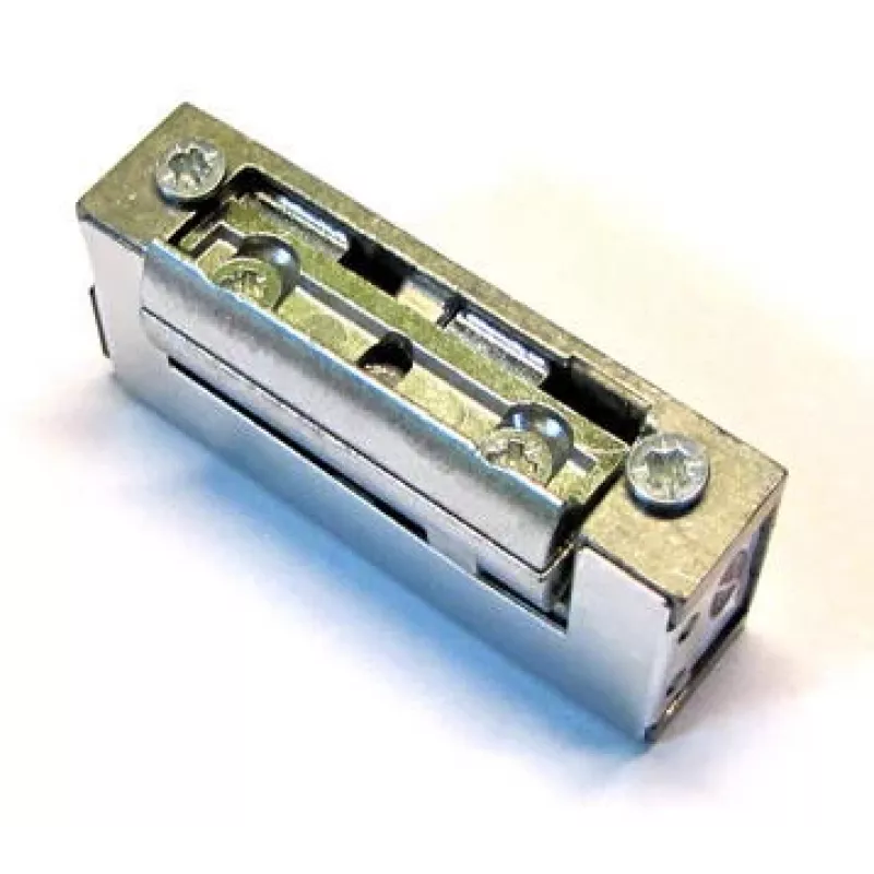 ELEKTRA-PLUS R5 Zaczep elektryczny symetryczny wąski 16,5mm bez zamka 12V AC/DC