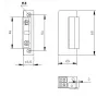 ELEKTRA-PLUS R5 Electric Door Strike, Narrow 16.5mm, Symmetrical, Fail-Secure, 10-24V AC/DC