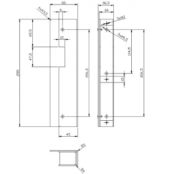 ELEKTRA-PLUS Kaseta Elektra Surowa R3, R4, R5; 3378 Puszka podtynkowa 3-gniazdowa biała