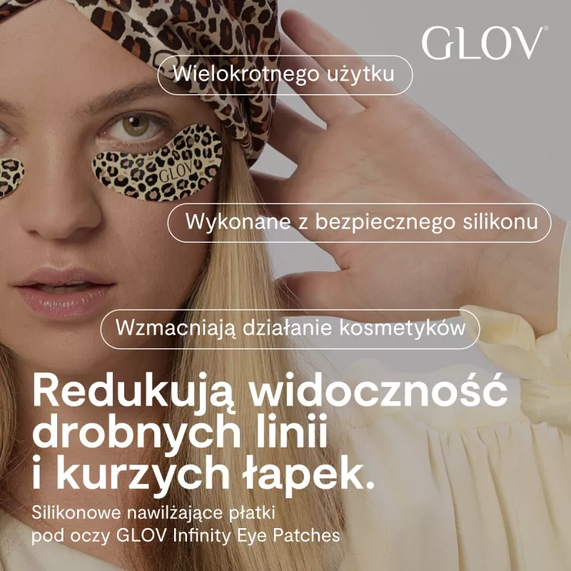GLOV Infinity Eye Patches Wielorazowe Silikonowe Plastry pod Oczy Nawilżające i Zwiększające Wchłanianie