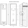 ROGER PRT12LT-BK Czytnik zbliżeniowy, RFID 125 kHz, RS485/Wiegand/DALLAS, IP67, Czarny