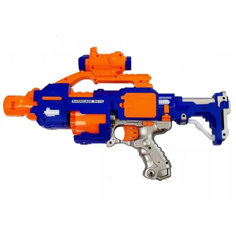 LEAN TOYS Karabin na piankowe pociski z obrotowym celem 45 cm
