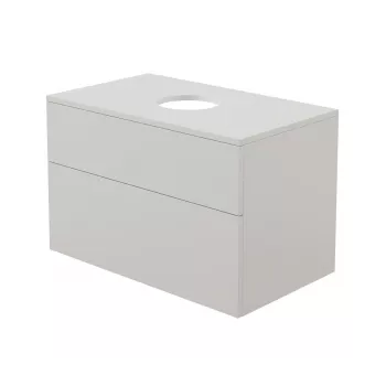 DEANTE CREA Szafka pod umywalkę z blatem 600x450x570 mm Biała MDF/Ceramika