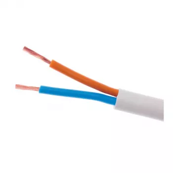 ELEKTROKABEL OMY 2x1mm² H03VV-F Przewód elektryczny biały 100m