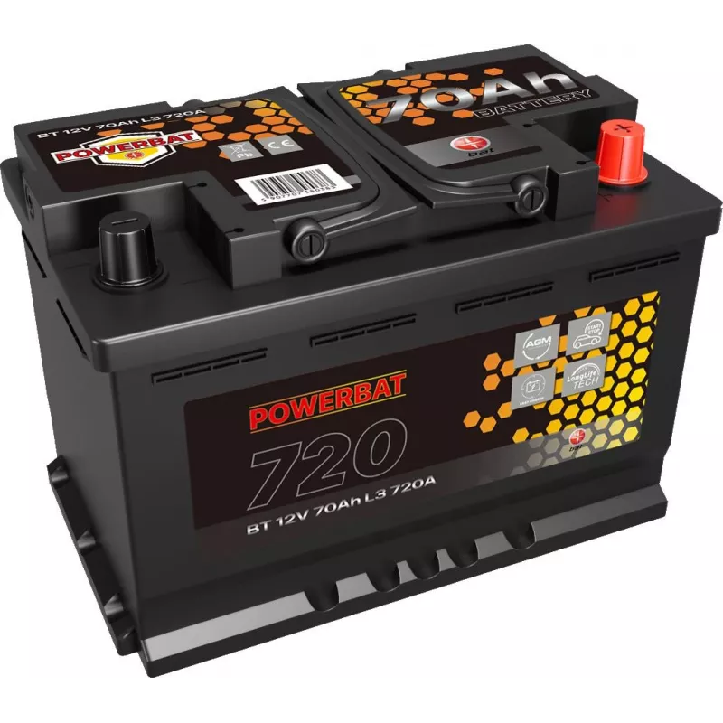 Akumulator POWERBAT L3 12V 70Ah AGM Start-Stop