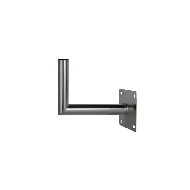 CORAB USL-48/250AL Angular Wall Mount Bracket for 48mm Pole, 250mm Offset, Aluminum, Silver