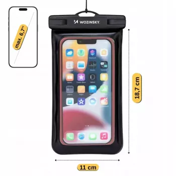 Wozinsky WWE-01 Wodoodporna Etui na Ramię na Telefon Czarny