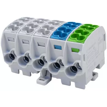 SIMET SIMBLOCK SCB 25-5X Distribution Block Al/Cu 80/150 1x10-25mm² 5x1.5-16mm² Grey