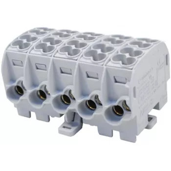 SIMET SIMBLOCK SCB 25-5X Rozdzielacz Al/Cu 1x25mm² Wejście 5x1.5-16mm² Wyjście Szary
