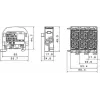 SIMET SCB 25 Rozgałęźnik Al/Cu 80-110 SIMBLOCK, Niebieski 81501003