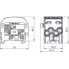 SIMET SCB 25-2 Al/Cu 80-120 SIMBLOCK Rozdzielnica - Szary 81505002