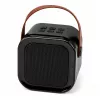 Zestaw karaoke LEAN z głośnikiem Bluetooth, dwoma mikrofonami, diodami LED, czarny