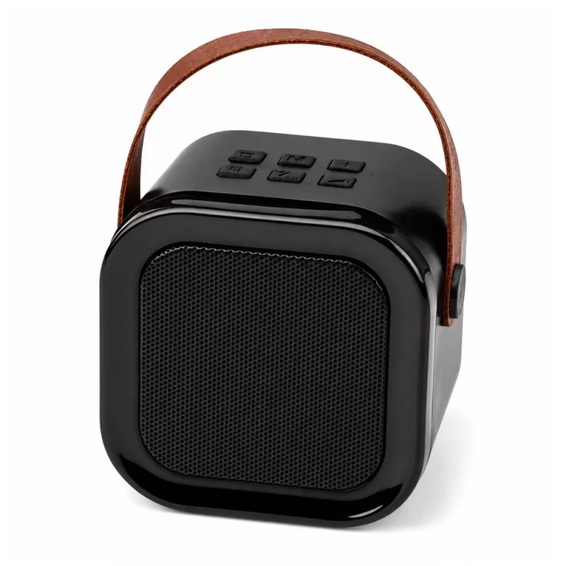 Zestaw karaoke LEAN z głośnikiem Bluetooth, dwoma mikrofonami, diodami LED, czarny