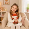LEAN TOYS Pluszowy Lis Pluszowa Zabawka Miękka Przytulanka 28 cm