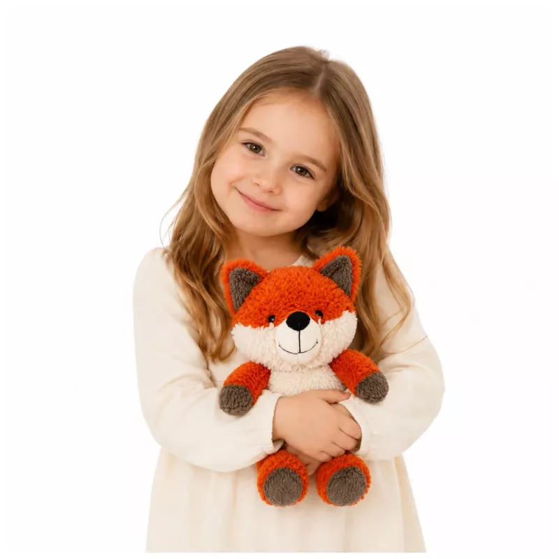 LEAN TOYS Pluszowy Lis Pluszowa Zabawka Miękka Przytulanka 28 cm