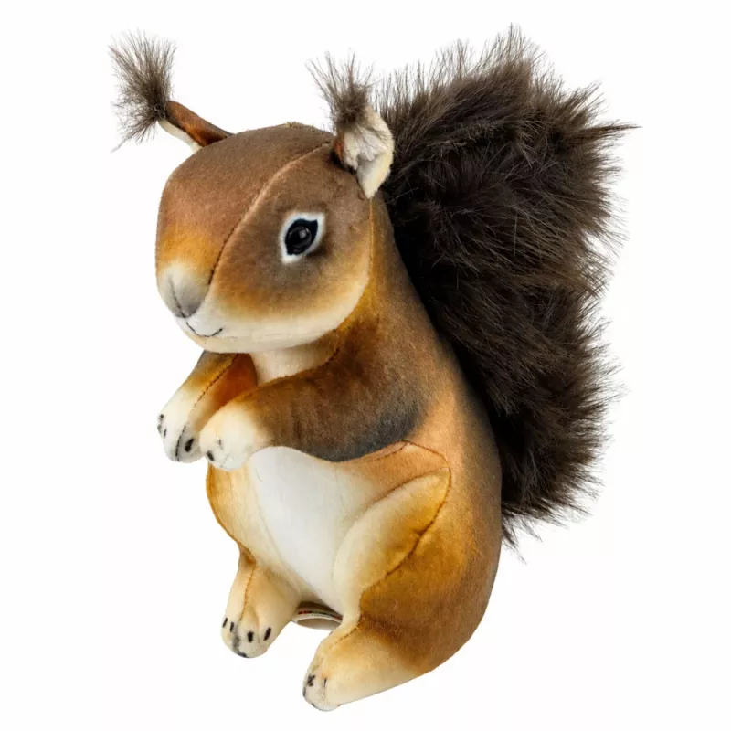 LEAN TOYS Pluszowa Wiewiórka Mascot Przytulanka Realistyczna Brązowa 22 cm