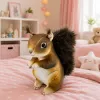 LEAN TOYS Pluszowa Wiewiórka Mascot Przytulanka Realistyczna Brązowa 22 cm