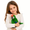 LEAN TOYS Pluszowa Papuga Ara Egzotyczny Ptak Mascot Przytulanka Zielona 24 cm