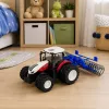 LEAN TOYS Ciągnik zdalnie sterowany z wałem RC Światła Czerwony 1:24